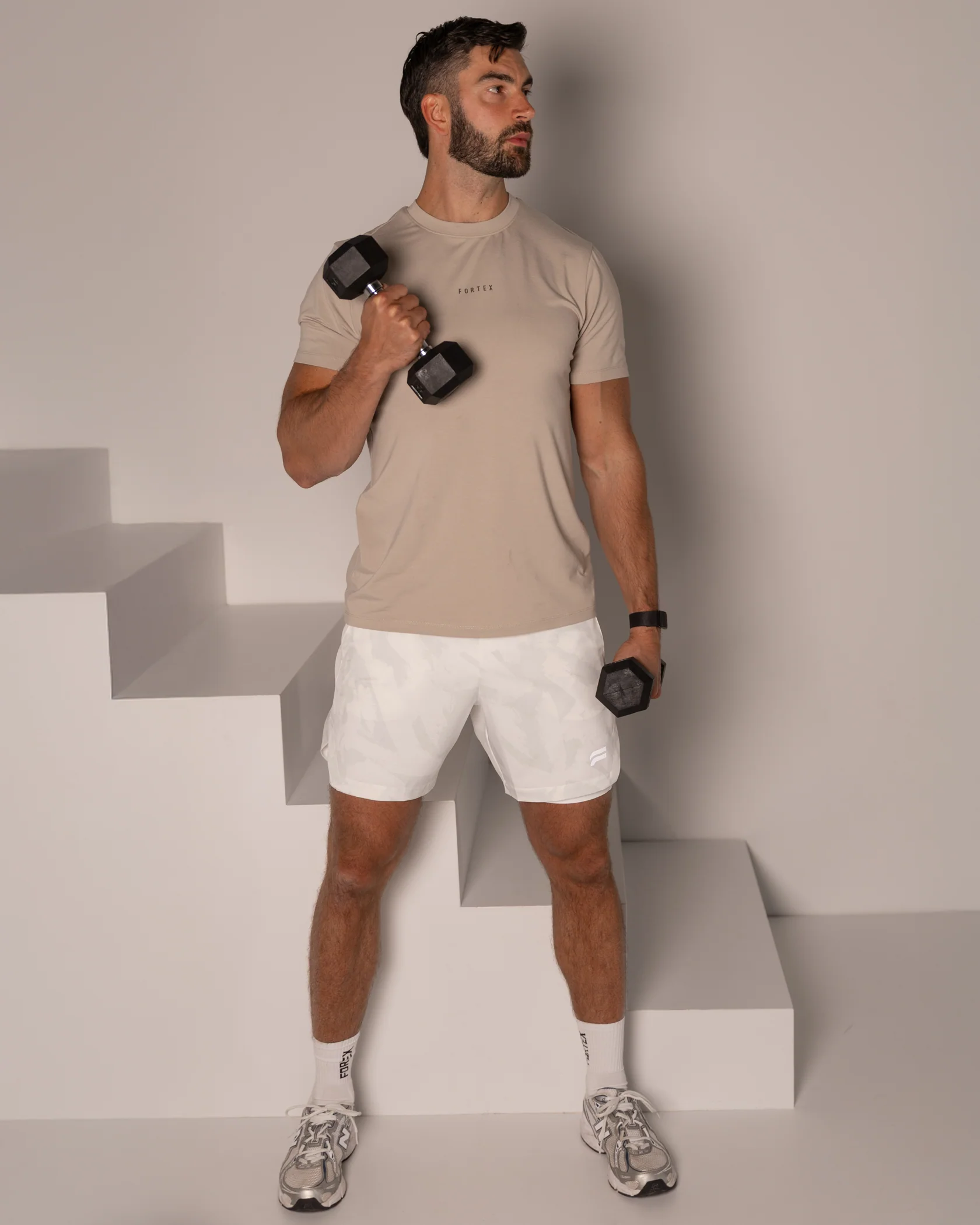 Active 2-in-1 Shorts - White - Image 4