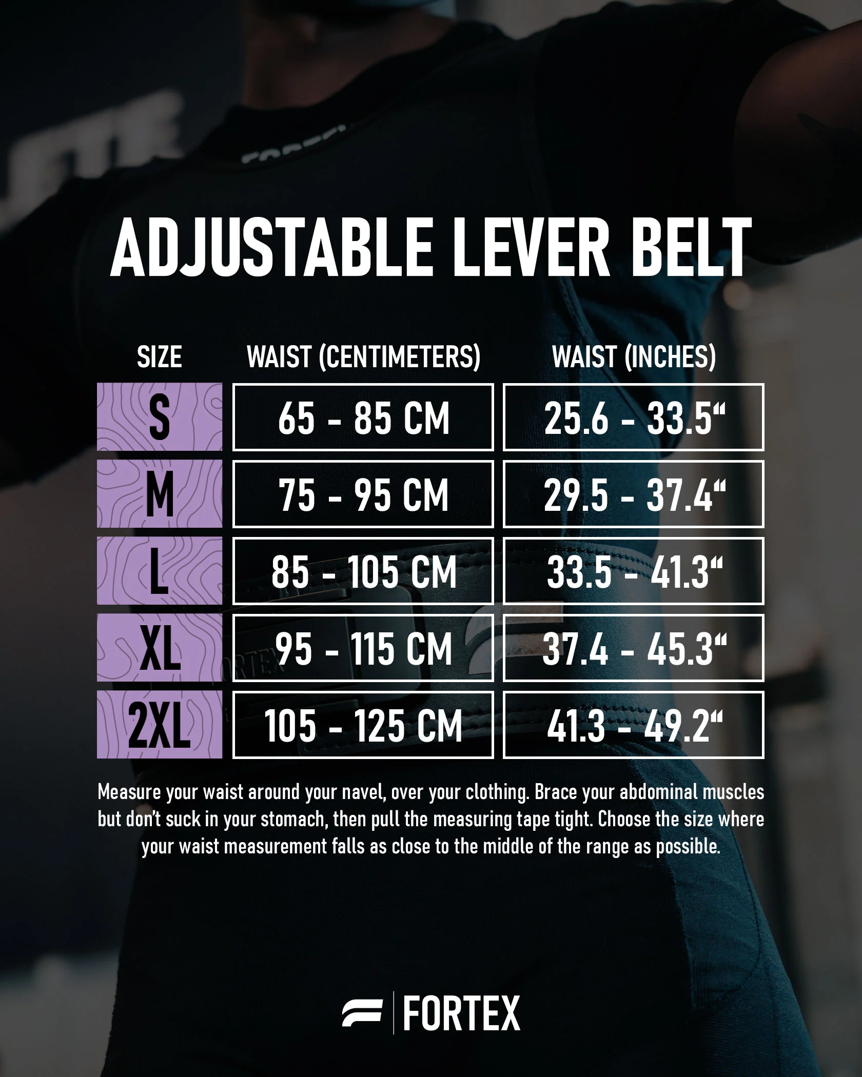 Adjustable Lever Belt 13 mm - Cosmic Purple - Image 9