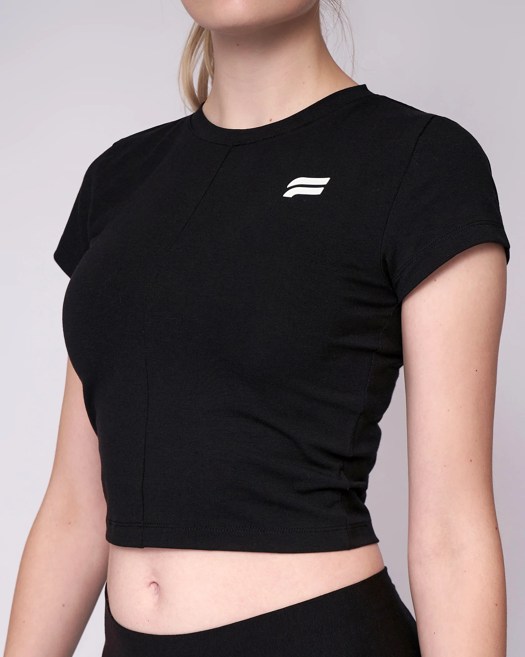 Essential Crop Top - Black - Image 6
