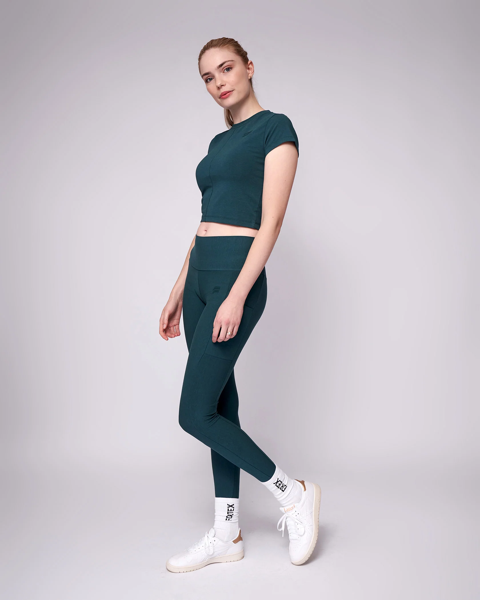 Essential Crop Top - Emerald - Image 6