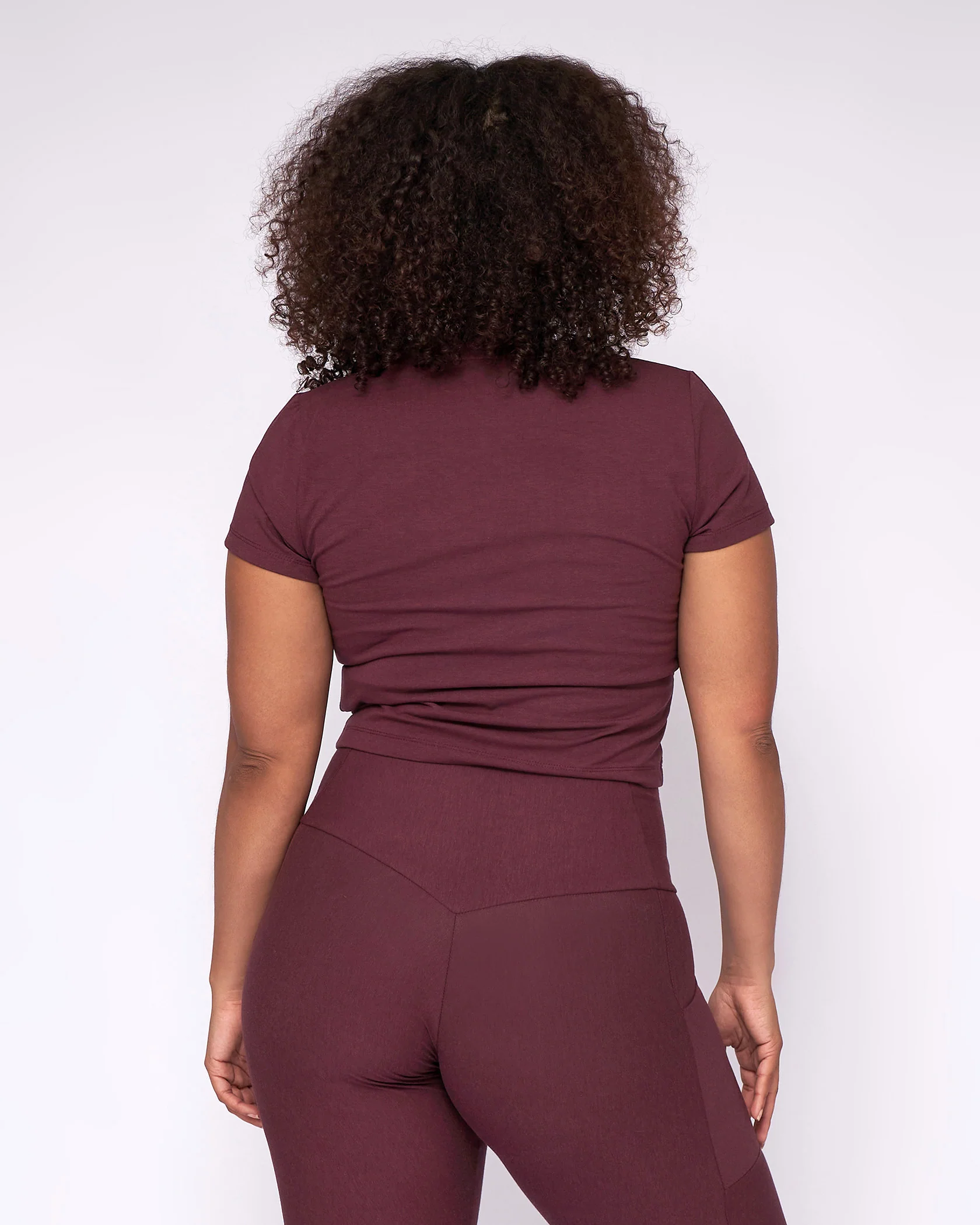 Essential Crop Top - Old Mauve - Image 3