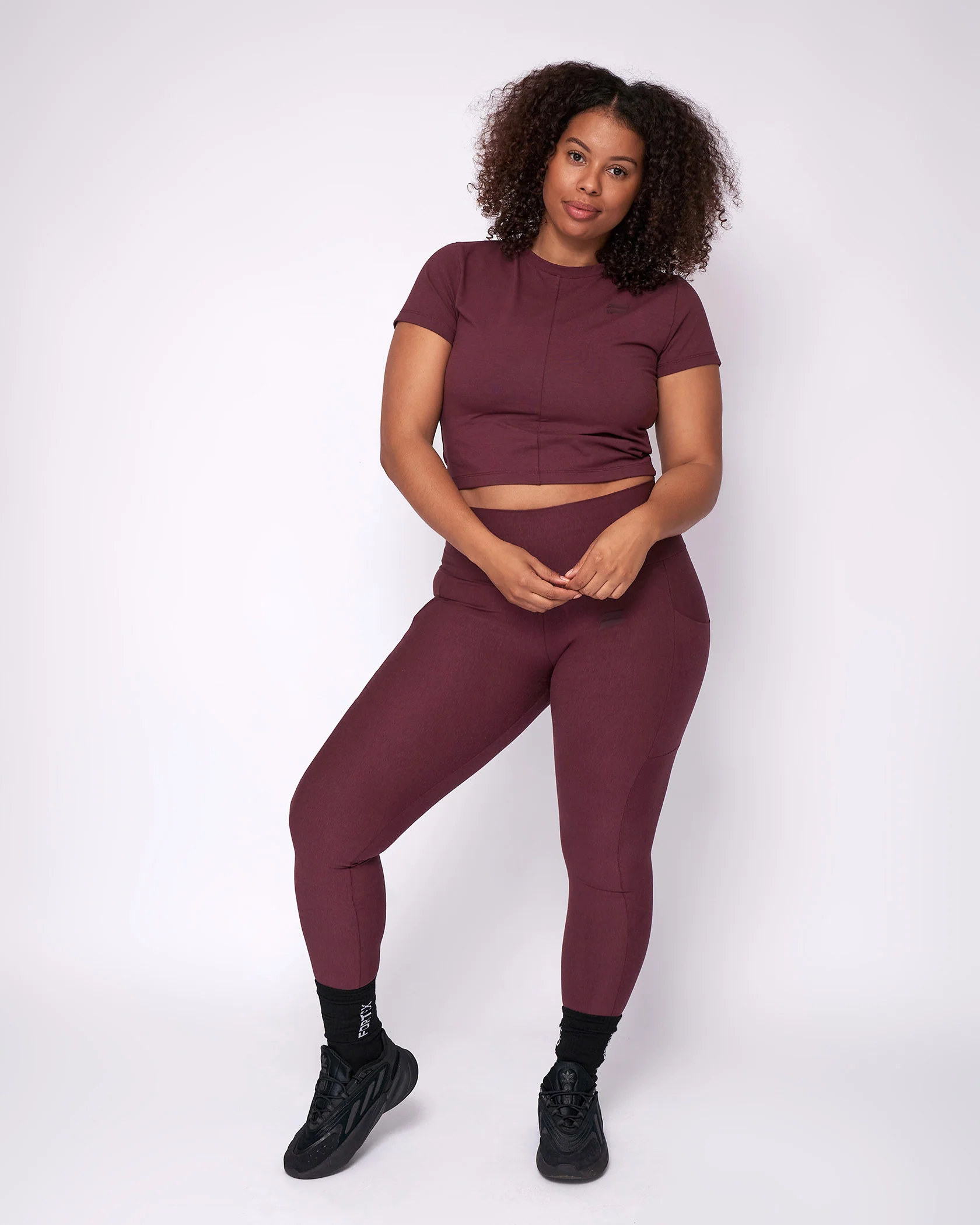 Essential Crop Top - Old Mauve - Image 4