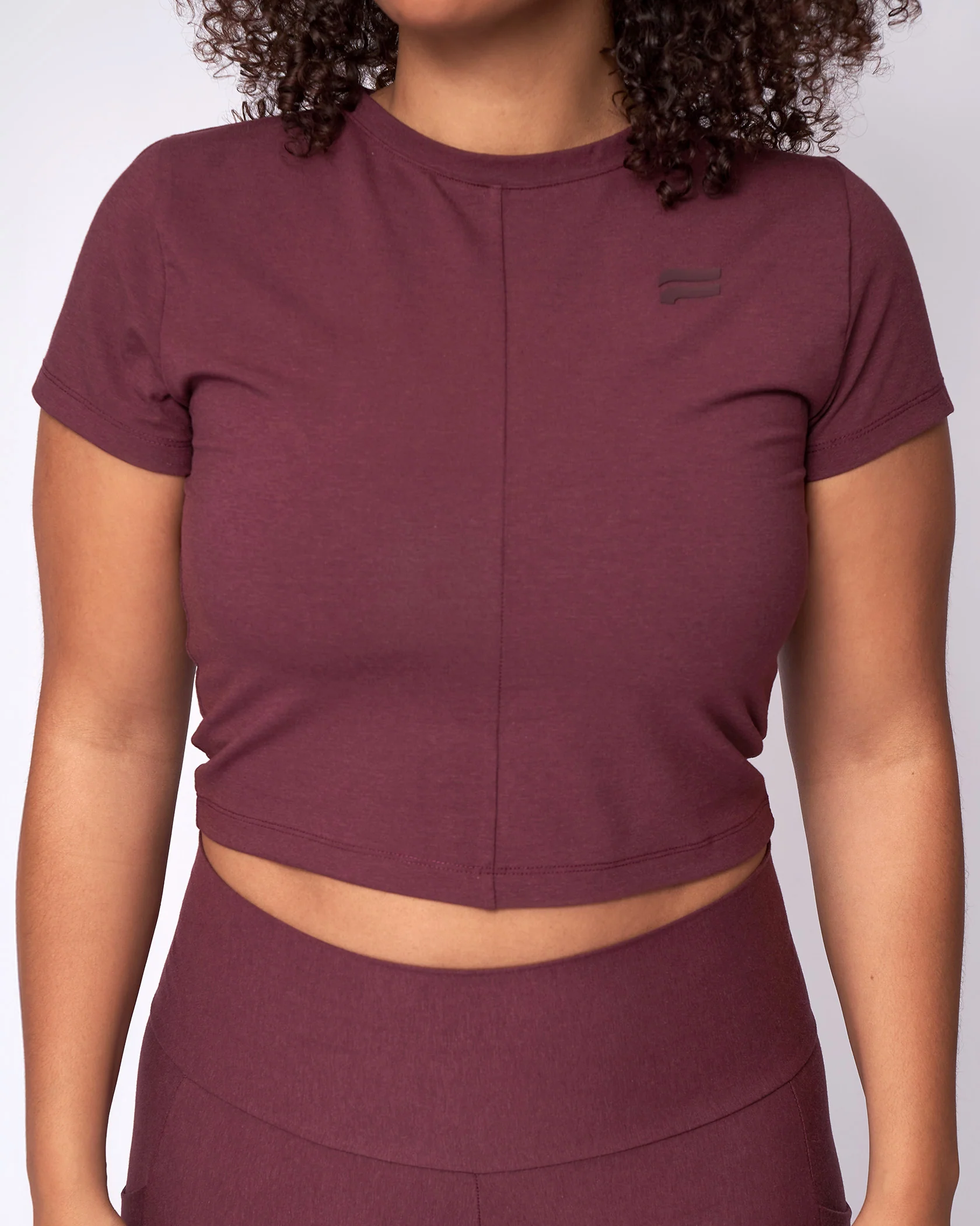 Essential Crop Top - Old Mauve - Image 5