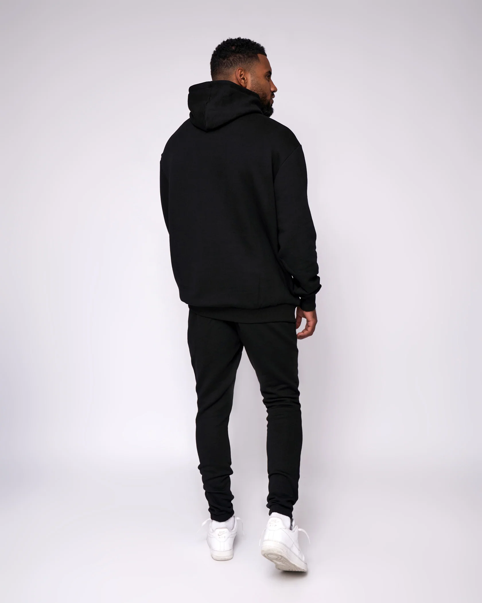 Essential Oversized Hoodie - Black - Image 5