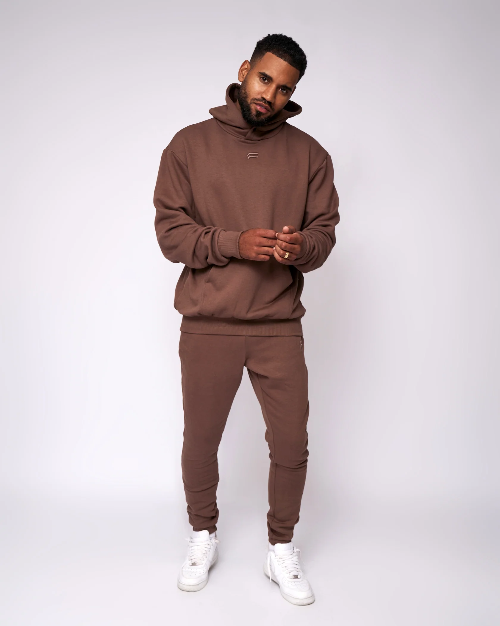 Essential Oversized Hoodie - Chocolate - Image 3