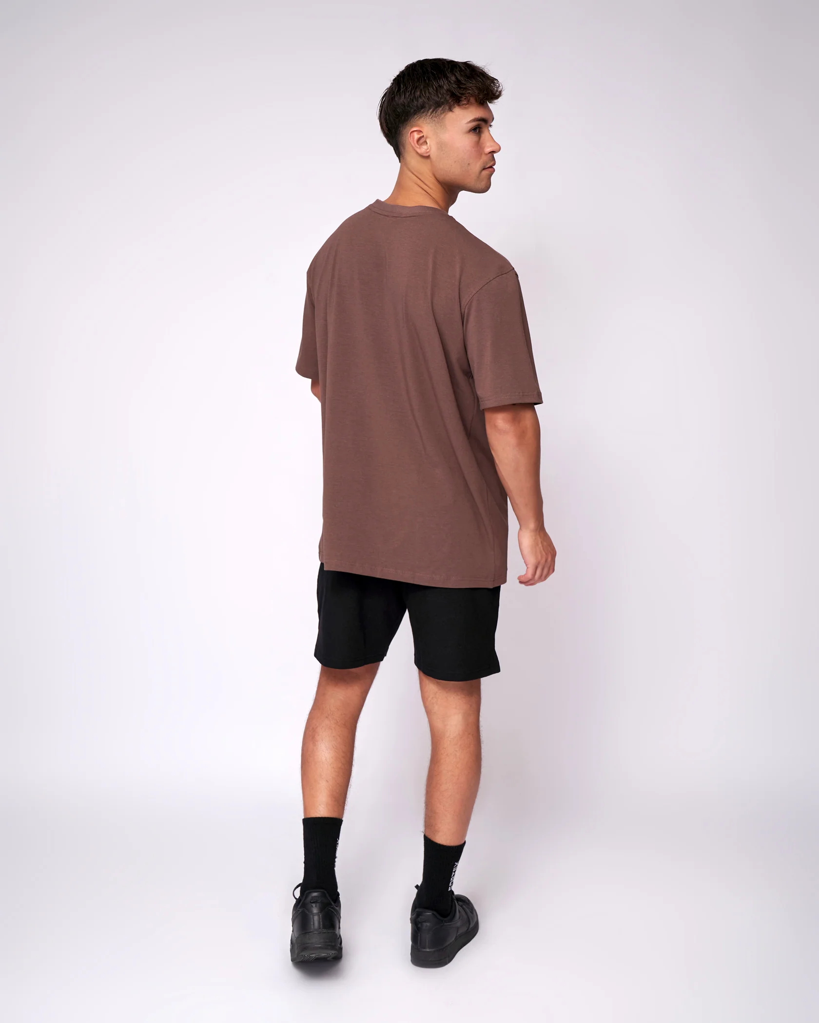 Essential Oversized T-Shirt - Chocolate - Image 4