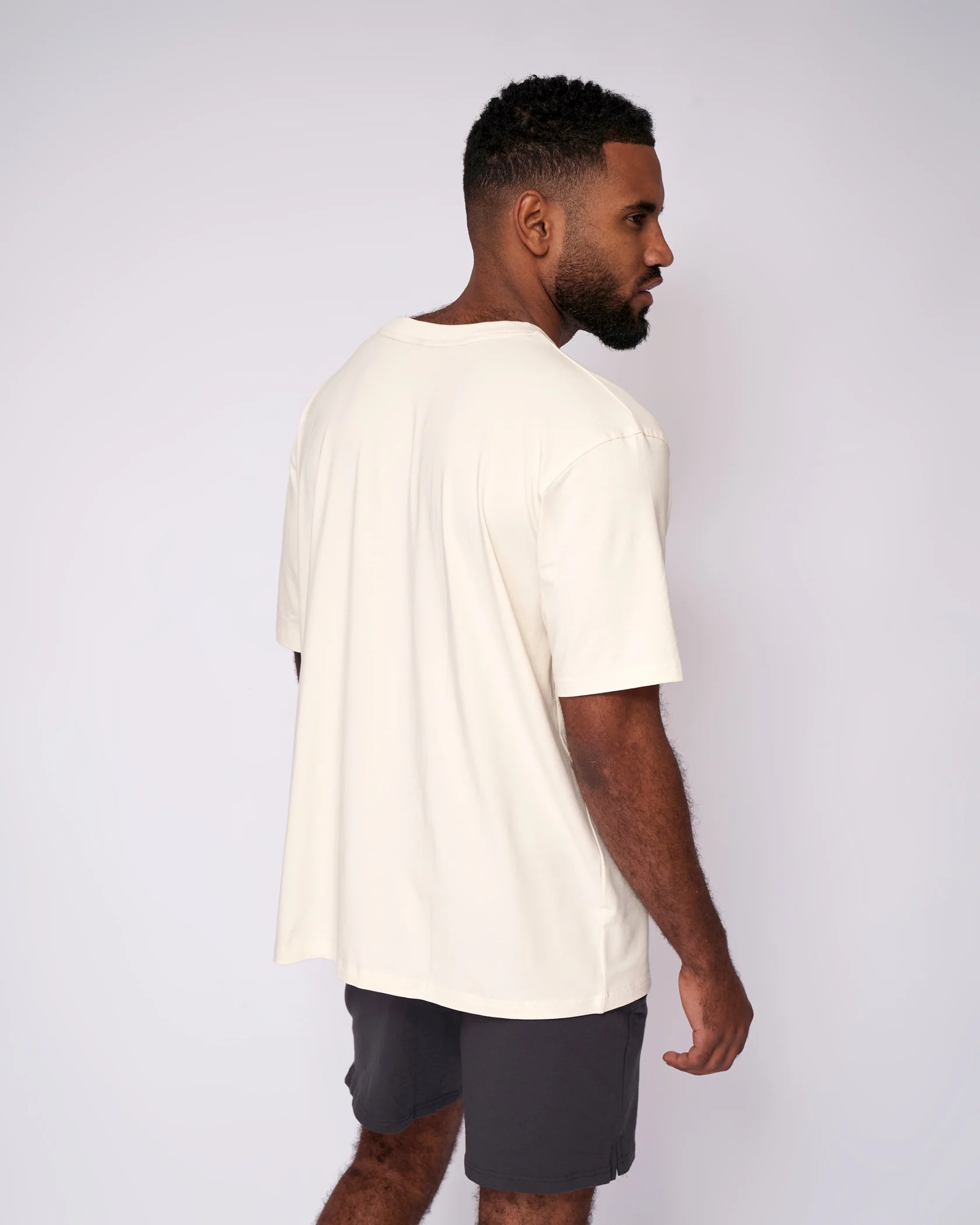 Essential Oversized T-Shirt - Vintage White - Image 3