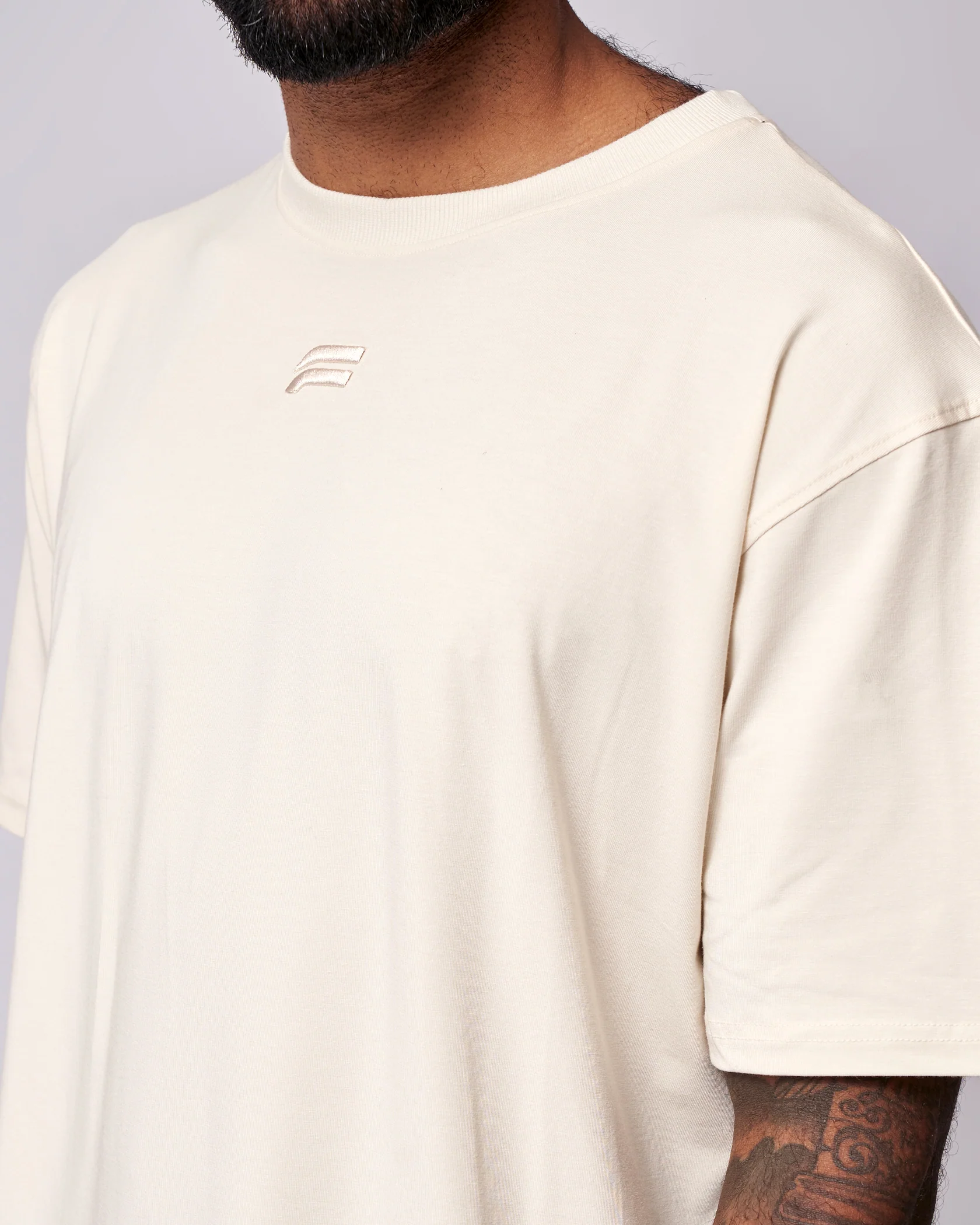 Essential Oversized T-Shirt - Vintage White - Image 7