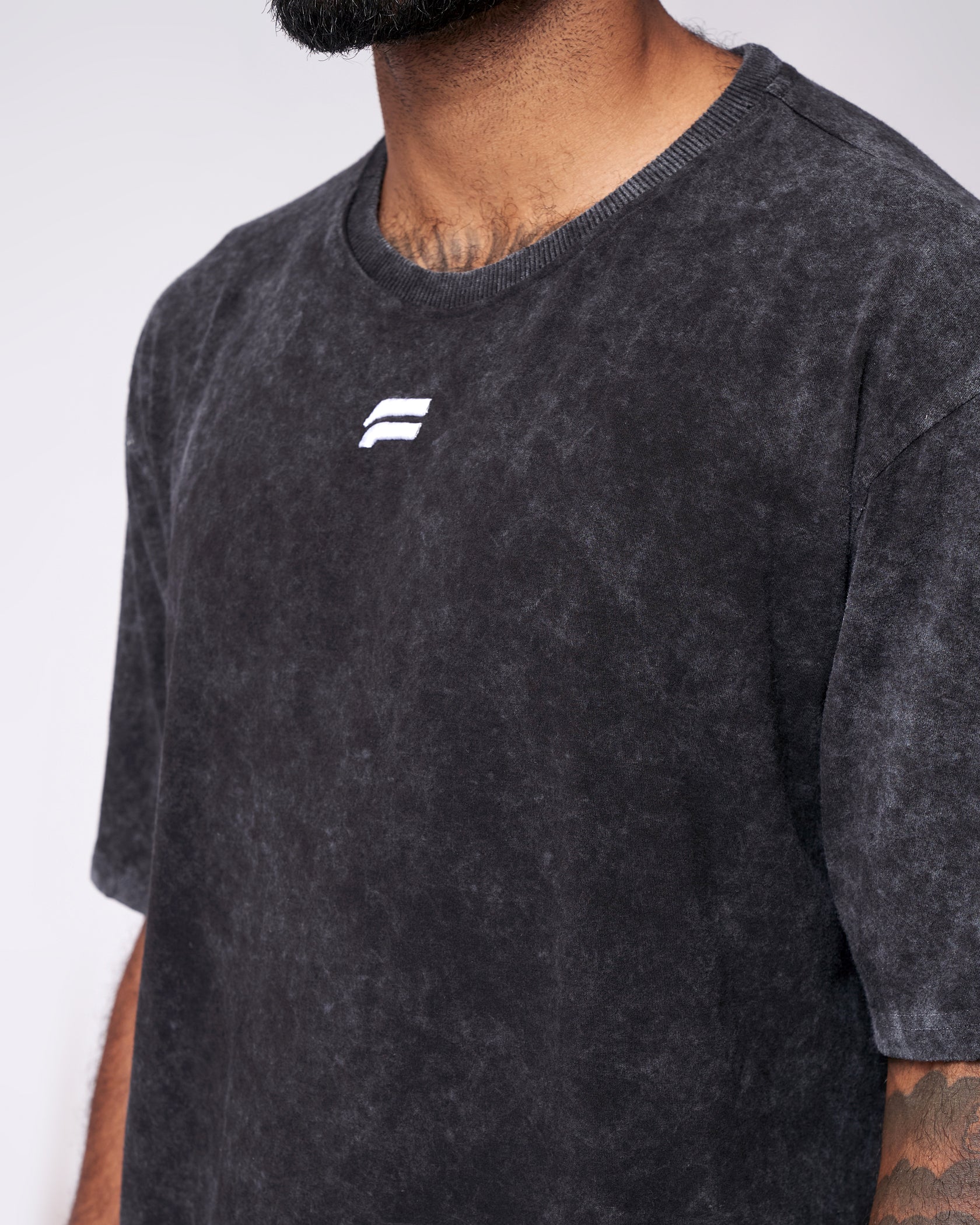 Essential Oversized T-Shirt - Washed Grey - Image 7