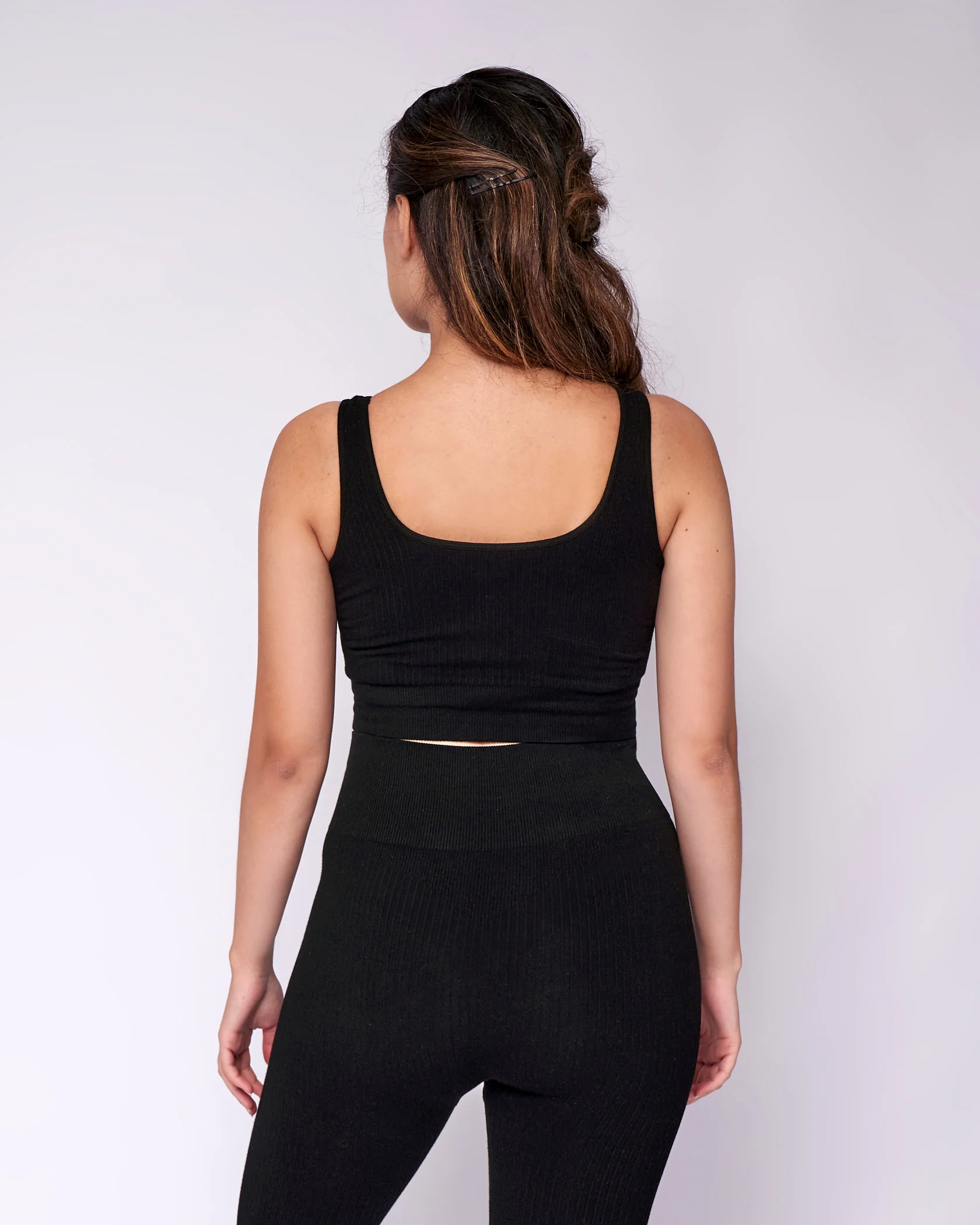 Essential Seamless Bra - Black - Image 3