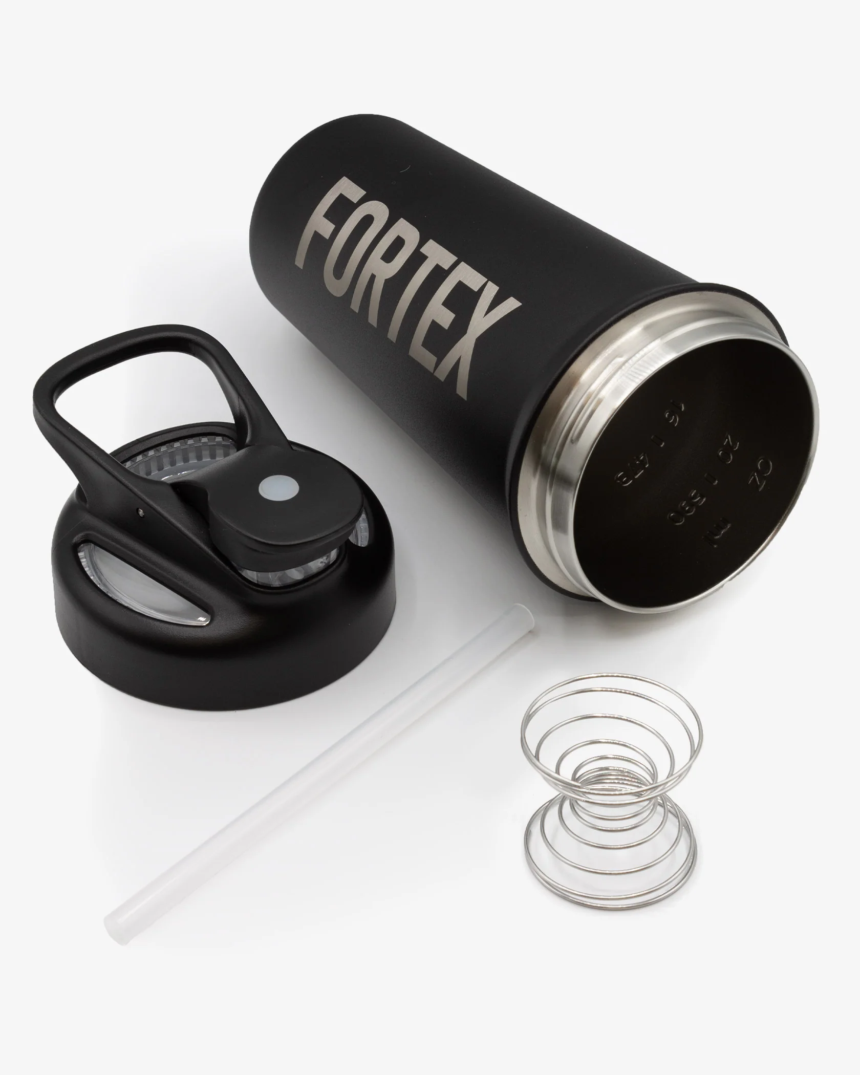 Stainless Steel 2-in-1 Shaker - Black - Image 8